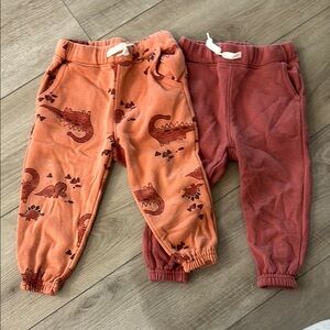 Old Navy Kids' Dinosaur Print Joggers - Orange and Red
